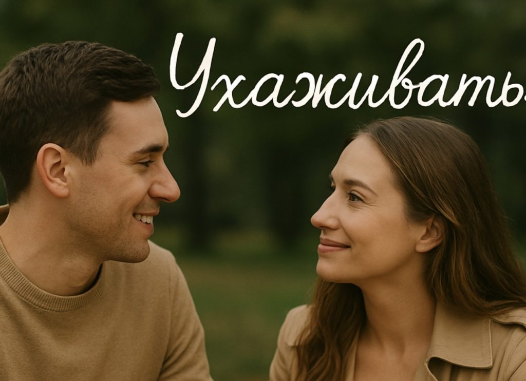 «ухаживать» на украинский