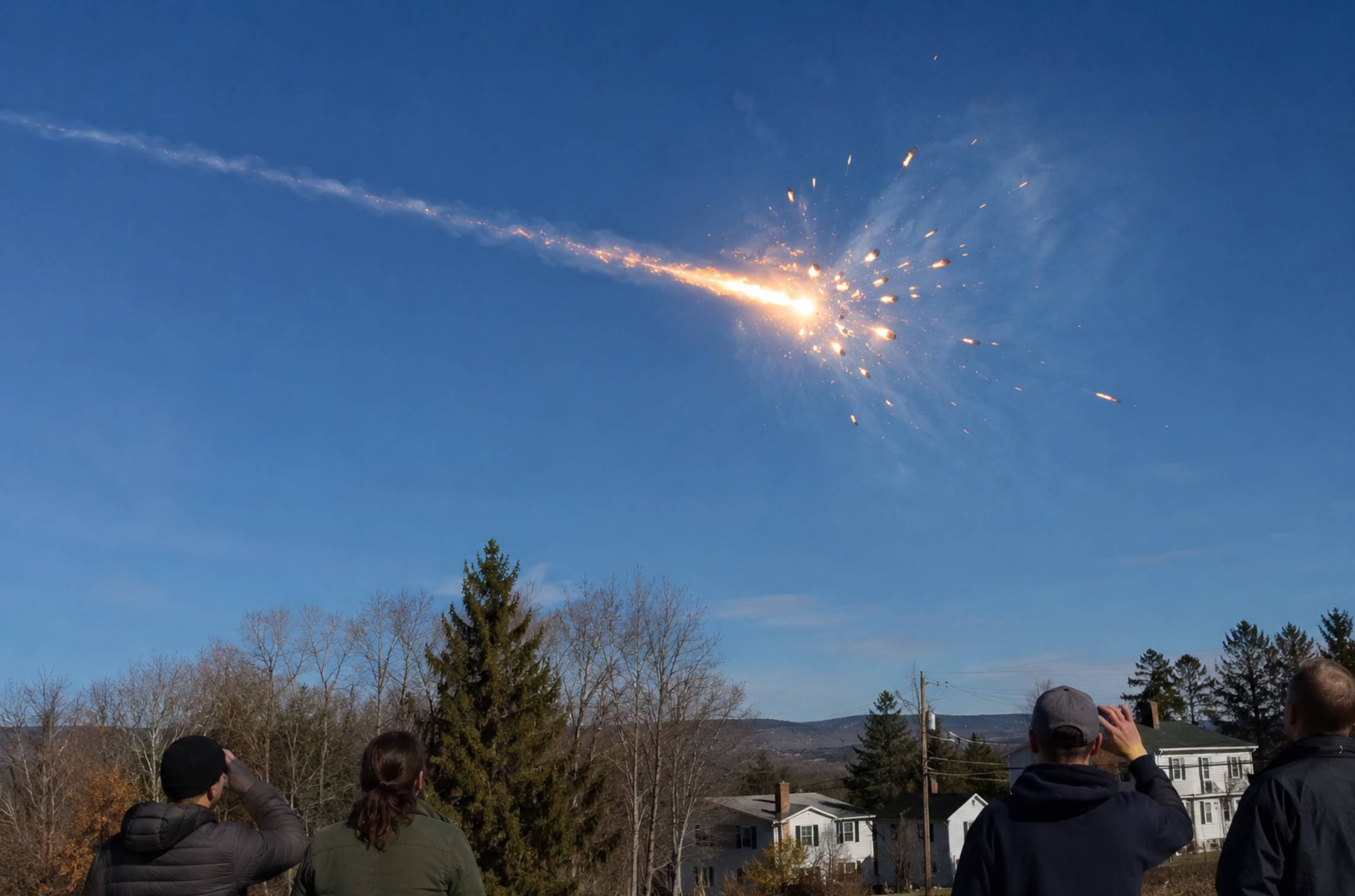 NASA сообщила о метеоре над Новой Англией: энергия взрыва достигла 300 тонн тротила
