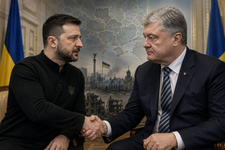 Зеленский провел двустороннюю встречу с Порошенко. Политики договорились о регулярном диалоге на фоне войны и вызовов для Украины.