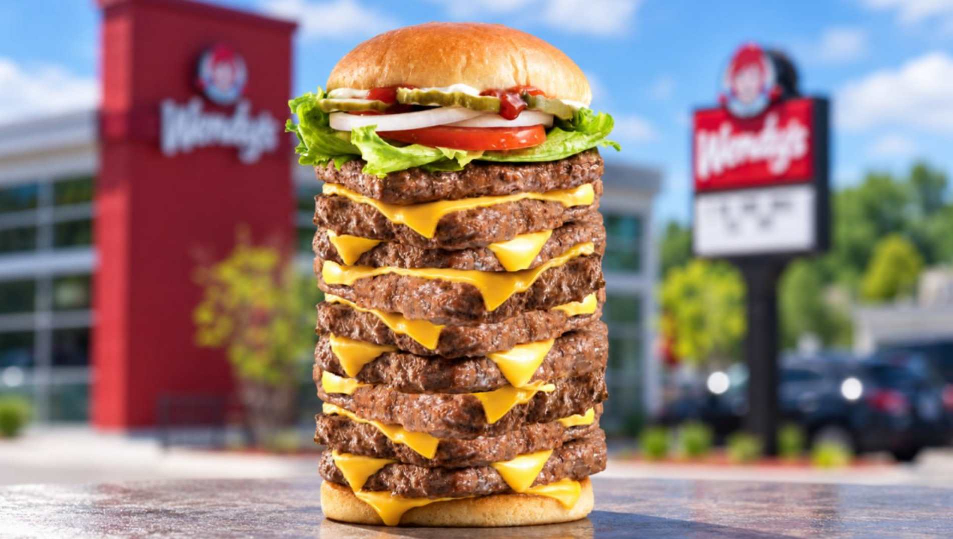 Wendy’s вернула T-Rex Burger с девятью котлетами: сколько стоит гигантский бургер, условия челленджа и призы